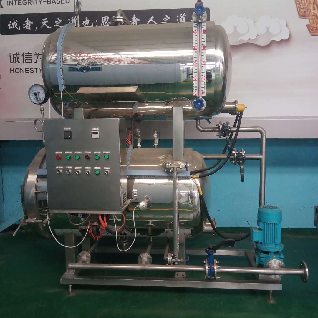 多功能鸭蛋高温水浴式双层杀菌锅全国销售  制冷罐  灌装机