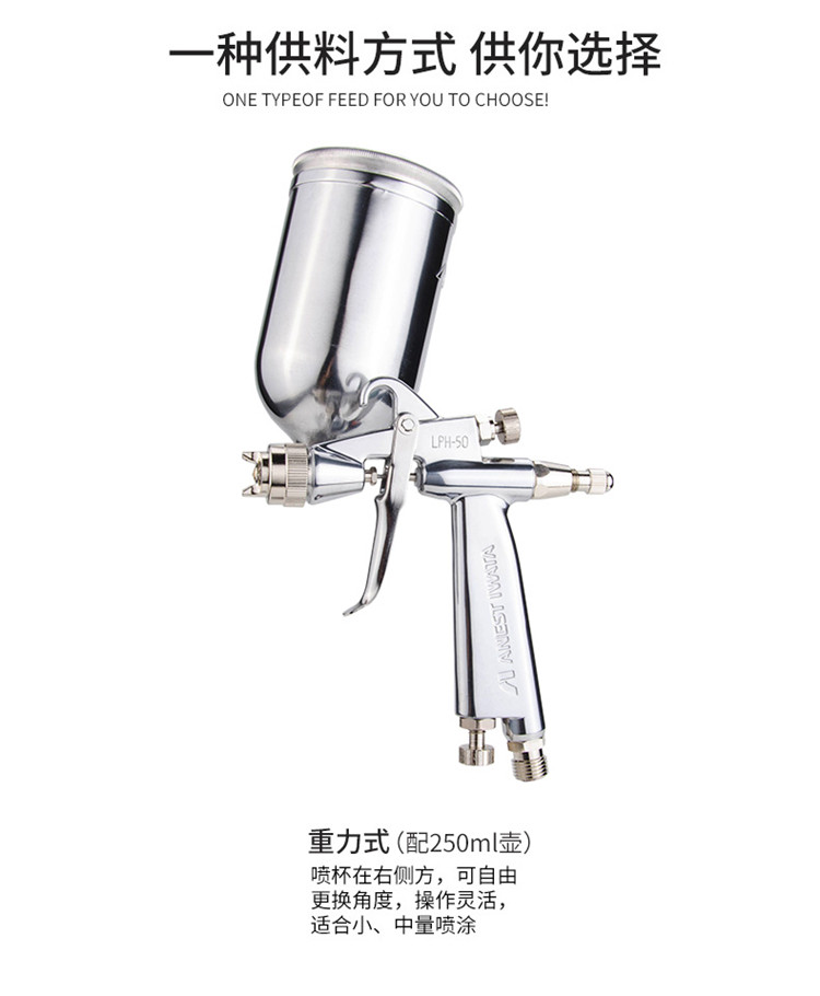 日本岩田低压高雾化喷枪LPH-50原装正品修补小面积喷涂  日本岩田喷枪LPH50  岩田低压喷枪LPH50