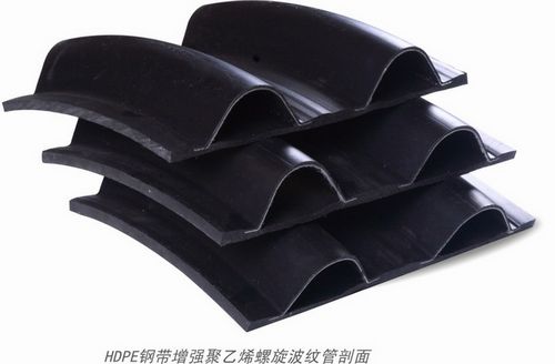 HDPE钢带增强螺旋波纹管质量好  钢带波纹管