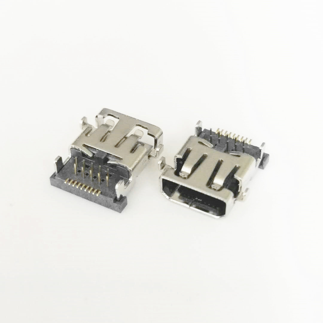 MICRO HDMI 19P母座 反向沉板式 沉板1.01.  MICRO HDNI母座