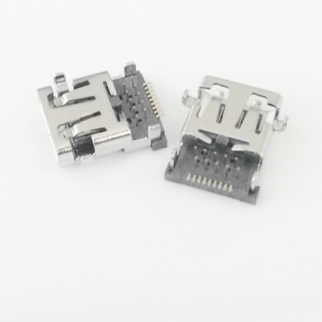 MICRO HDMI 19P母座 反向沉板式 沉板1.01.  MICRO HDNI母座