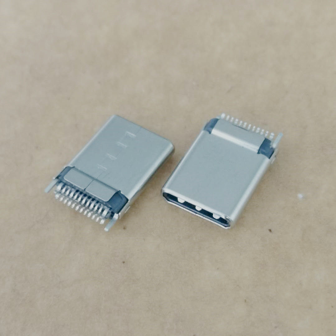 USB 3.1 Type C 24 Pin公头 夹板0.8  TYPE-C 24P夹板公头
