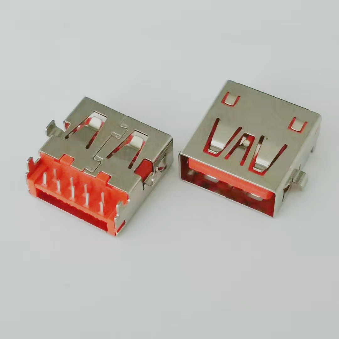 USB 3.0 9Pin沉板母座 沉板2.4 短体13.1  USB 9PIN沉板母座  短体母座