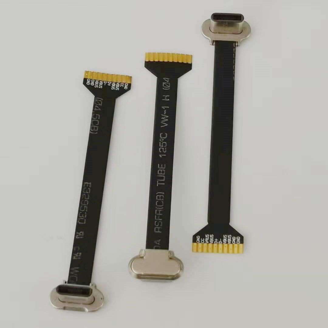 TYPE-C背夹接头 FPC软排线10PIN焊盘  TYPE-C 背夹公头  10P焊盘