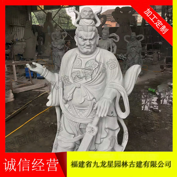 寺庙石雕十二药叉将 药师大将 惠安雕刻  青石石雕十二药叉将  十二药叉将石雕价格