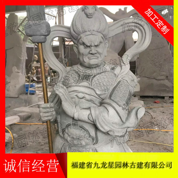 寺庙石雕十二药叉将 药师大将 惠安雕刻  青石石雕十二药叉将  十二药叉将石雕价格