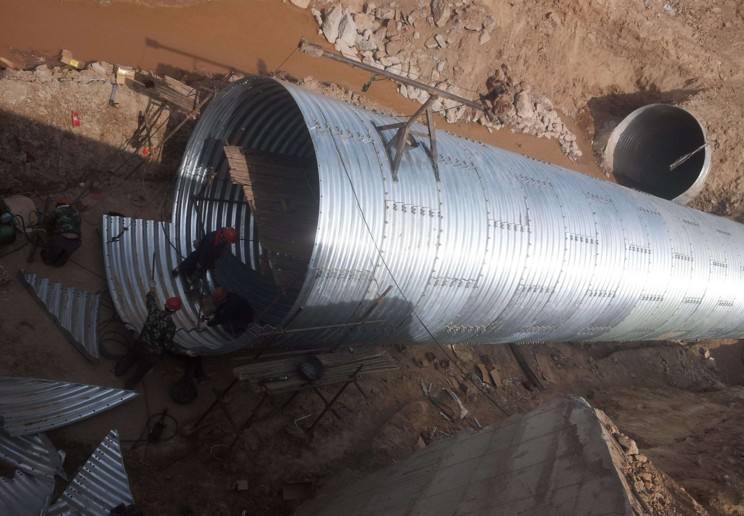 贵州大口径钢波纹涵管公路涵洞金属波纹涵管排水管