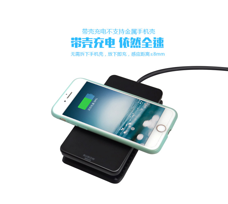 双线圈无线充电器全兼容10W快充  10W无线充电器  立式无线充电器