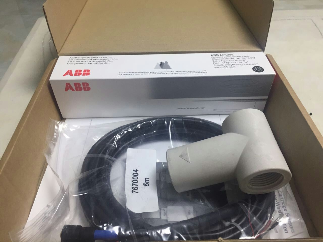ABB 2电极的电导率/电阻率电极 AC100系列  AC221/111101  电极电导率