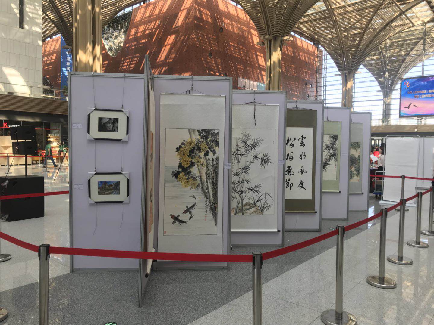 天津八棱柱展板天津书画展展板出租标准摊位租赁
