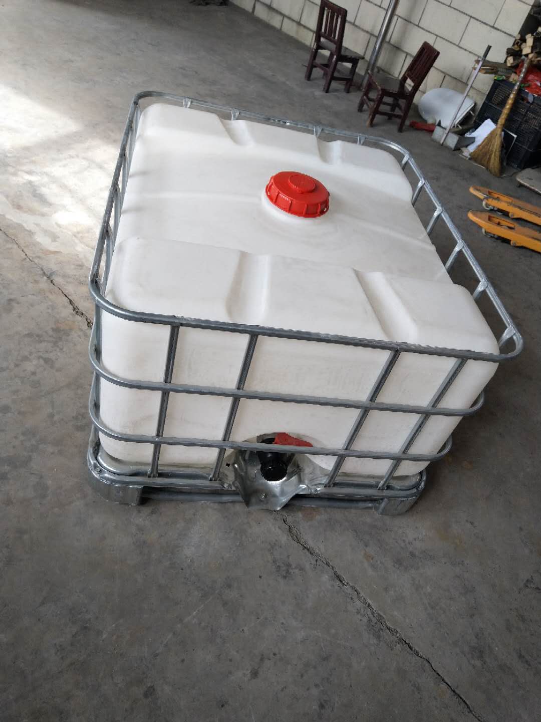 加厚型500L立式白色吨桶 0.5吨化工运输桶包装堆码桶  耐用  耐腐蚀  防紫外线