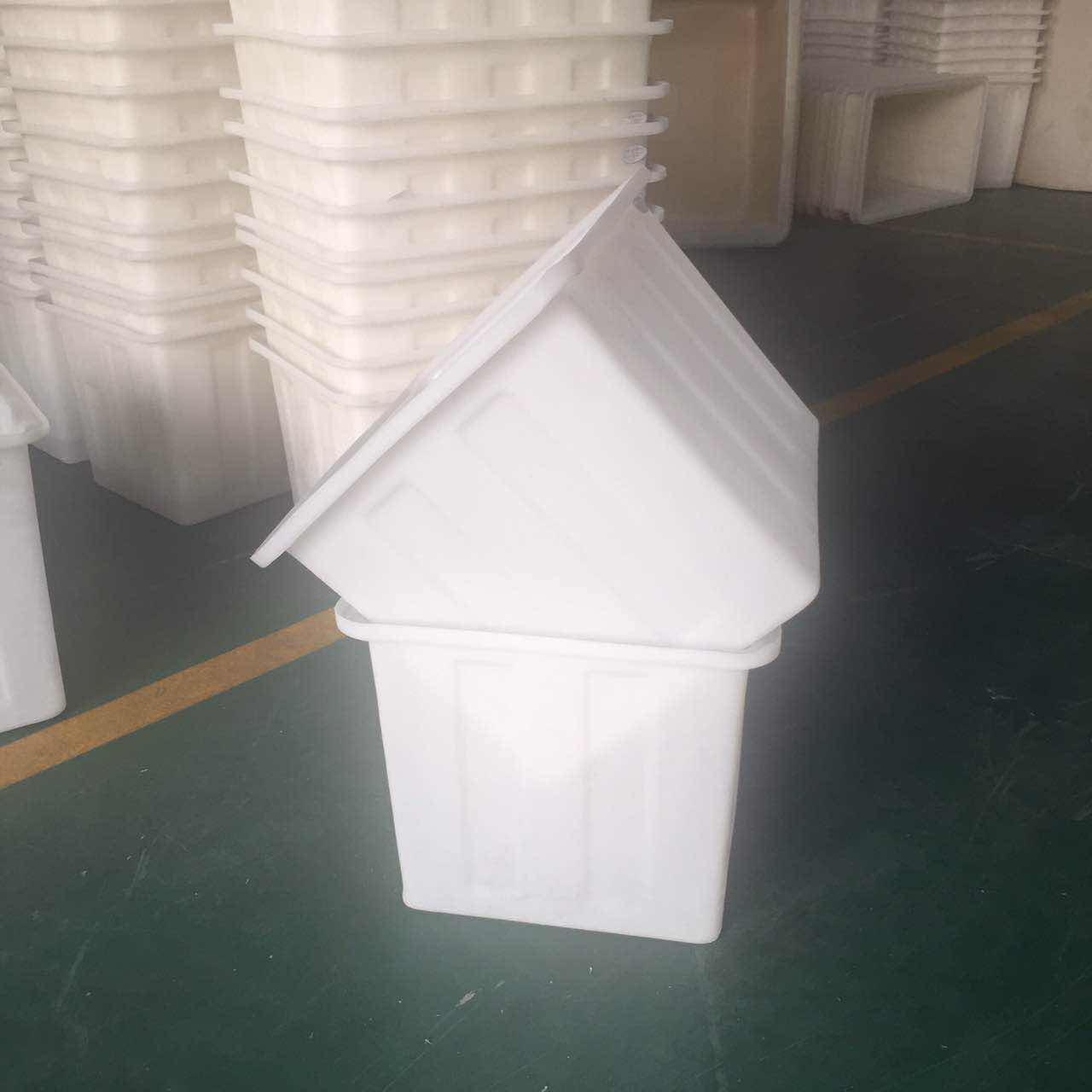 450LPE周转箱pe水箱白色塑料容器全新料水产专用箱  耐用  耐腐蚀  防紫外线