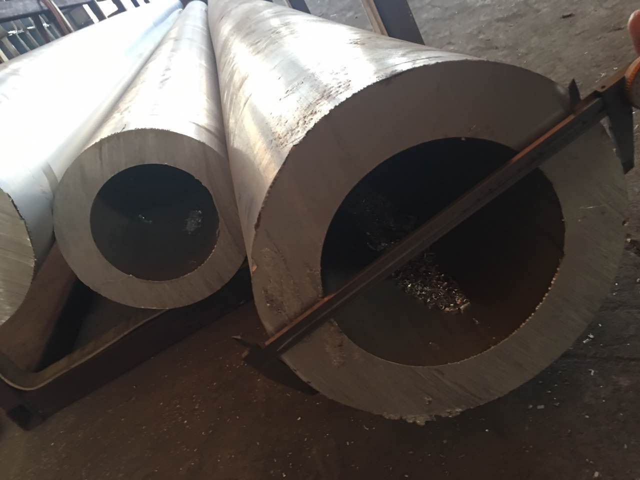 非标厚壁铝管 汽配件加工铝管 数控切割铝管