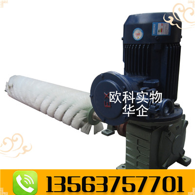 水泥厂用滚刷清扫器电动皮带清扫器  输送带毛刷清扫器  2.2kw滚刷清扫器  输送带清扫器