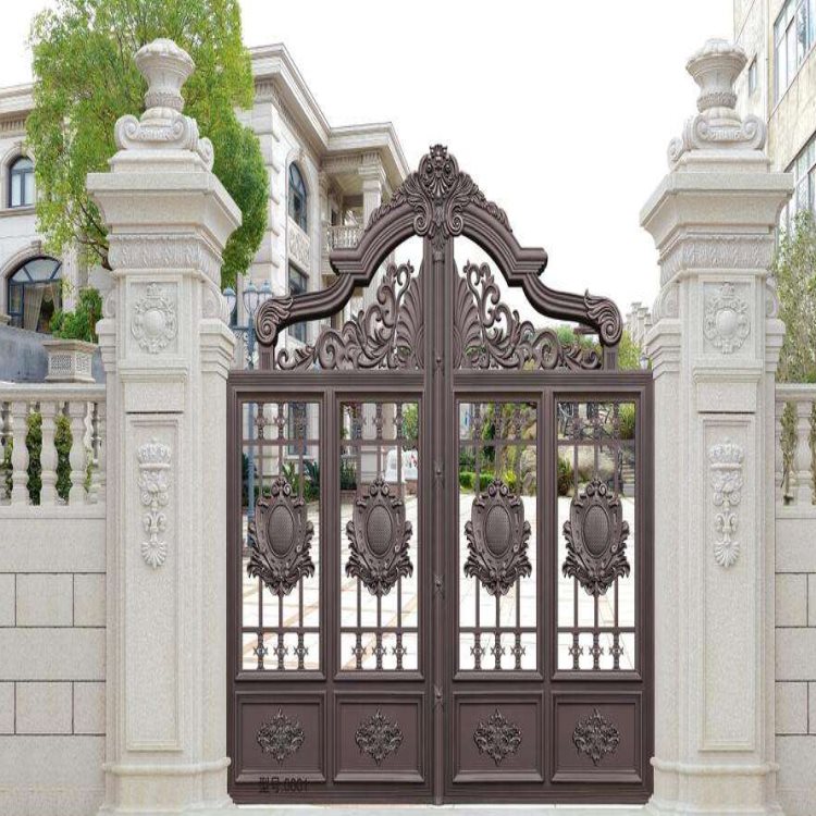 北京海淀区铝合金门阳台护栏产品展示 别墅大门 铝艺大门 别墅铝艺大门