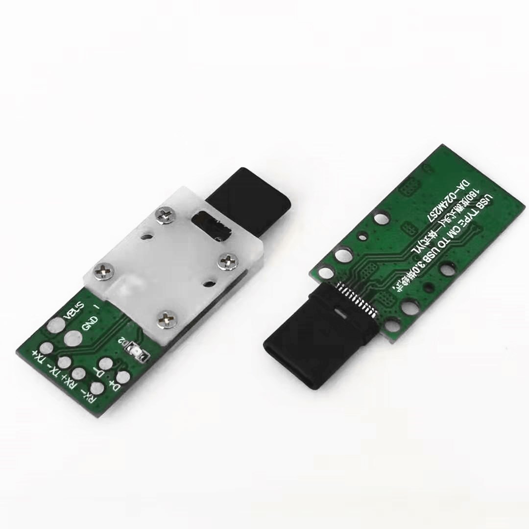 USB TYPE CM TO USB 3.0焊线式 180度  OTG  TYPE-C OTG焊线  OTG 180度