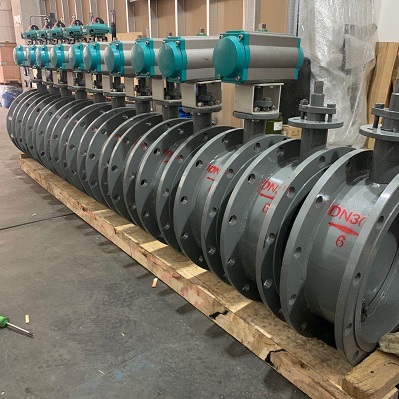 气动通风蝶阀  法兰