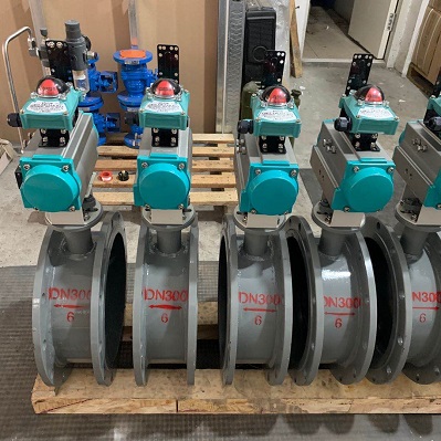 气动通风蝶阀  法兰