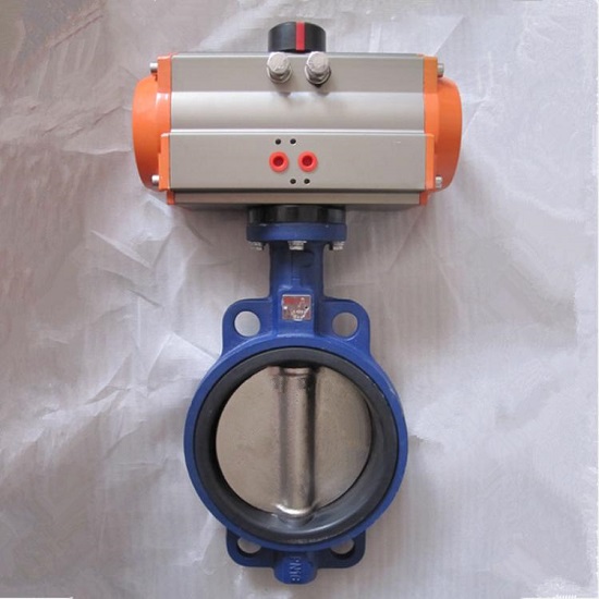 气动对夹蝶阀  软密封