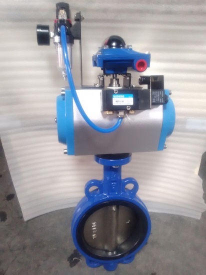 气动对夹蝶阀  软密封