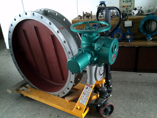 吉汇阀门厂家供应电动法兰大口径蝶阀