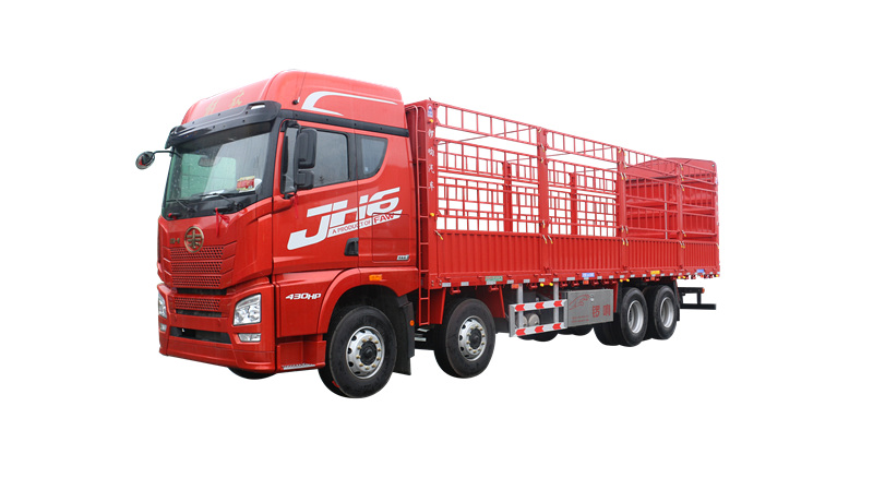 山东锣响仓栅式载货车 9米6载货车 铝合金工具箱