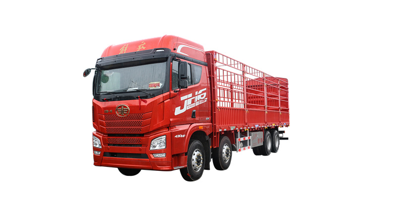 山东锣响仓栅式载货车 9米6载货车 铝合金工具箱