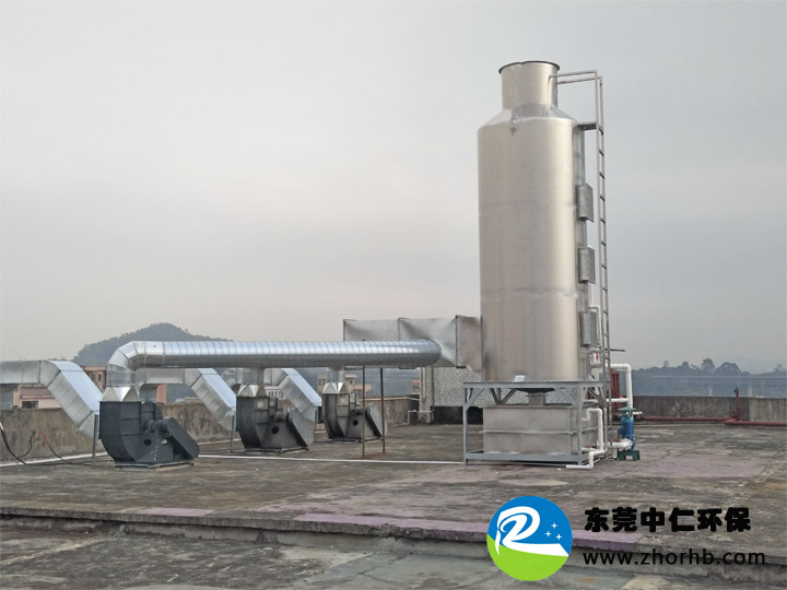 水喷淋塔  旋流板废气净化塔  水浴旋流板塔  PP废气塔