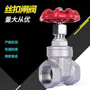 河北筑宁乾 不锈钢丝扣闸阀Z15X-16P 暗杆闸阀DN15  阀门