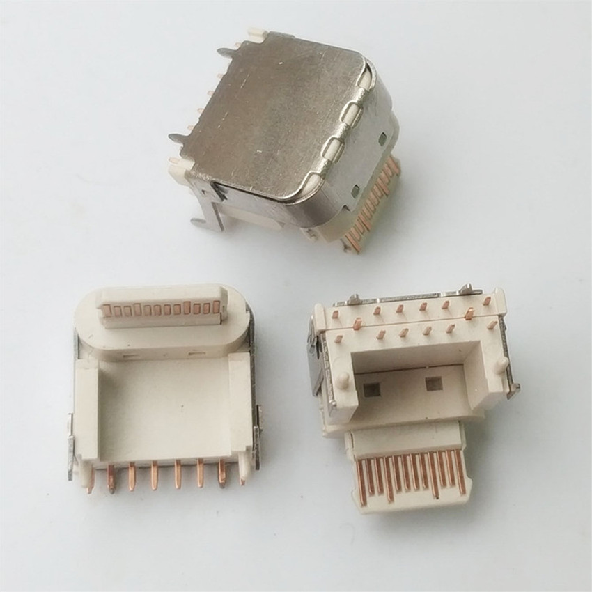TYPE-C母座侧插16PIN苹果PD快充 20W电源适配器  type-c16P侧插母座  type-c16P苹果PD快充  type-c苹果PD快充母座