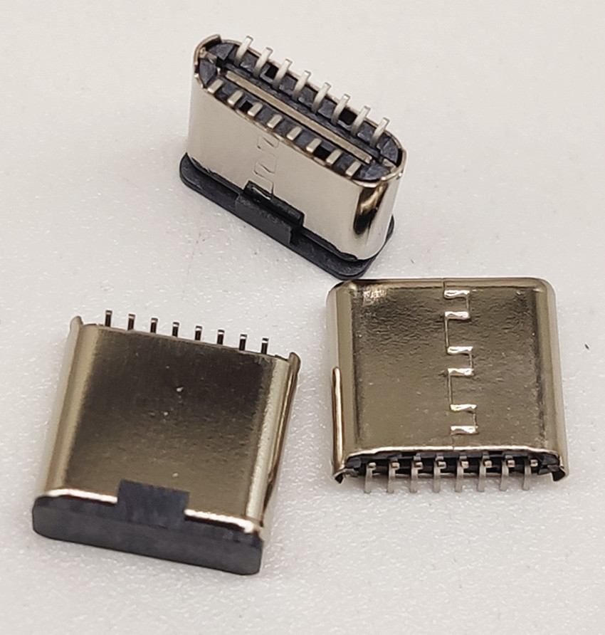 Type-c16P立式公头直立式180度短体7.2 8.65  Type-c16P直立式公头  Type-c直立式公头