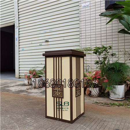 0.6m草坪灯深咖色氟碳漆立柱灯小区庭院景观灯