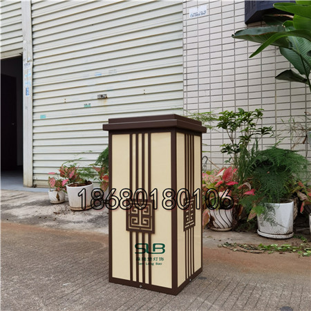 0.6m草坪灯深咖色氟碳漆立柱灯小区庭院景观灯