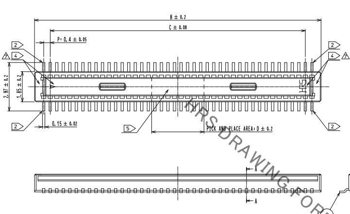 DF40C-20DP-0.4V(51)镀金针座HRS广濑正品  HRS现货  HRS代理