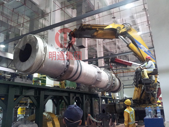 明通集团为国内某工厂日本进口工业窑炉安装服务  设备安装  设备吊装