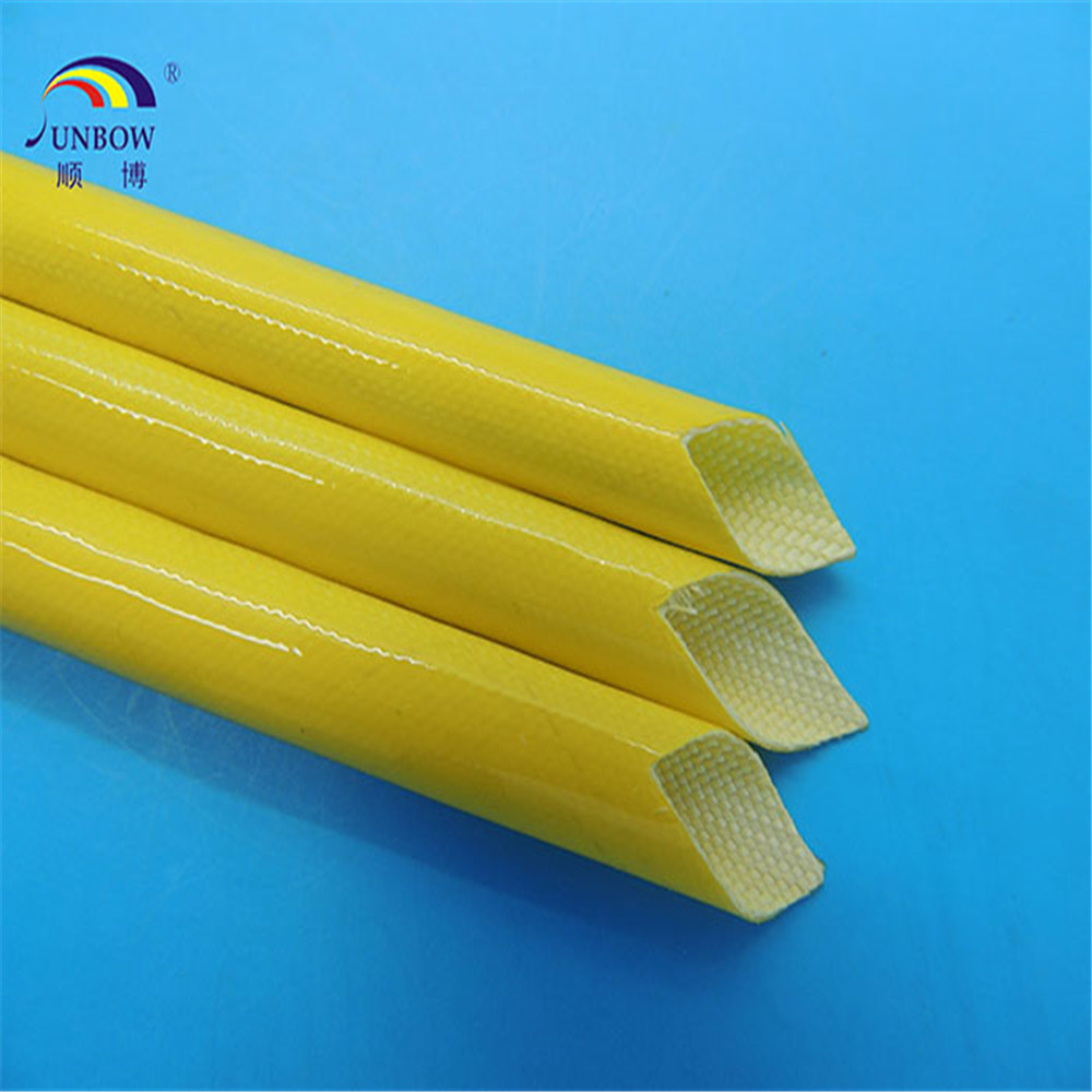 4.0KV硅树脂玻璃纤维套管  自熄管  玻纤管
