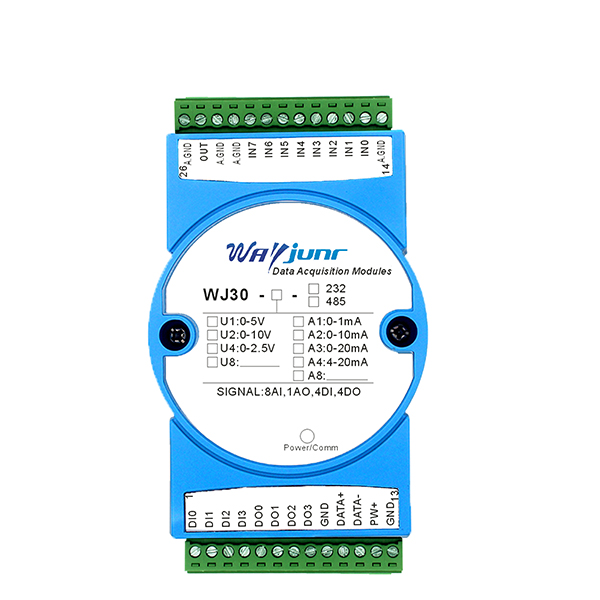 rs485转4-20mA Modbus协议远程IO模块  隔离DA转换器  模拟信号  Modbus RTU 通讯协议