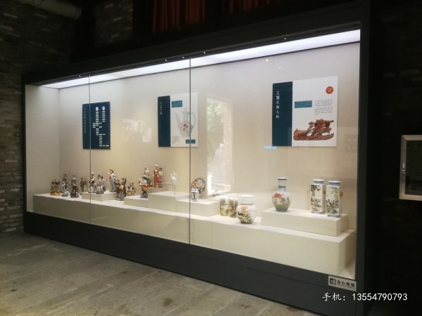 珠海电动平移门展柜工厂-智能开启博物馆展柜价格  珠海博物馆展柜厂家