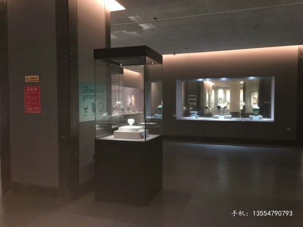 珠海电动平移门展柜工厂-智能开启博物馆展柜价格  珠海博物馆展柜厂家