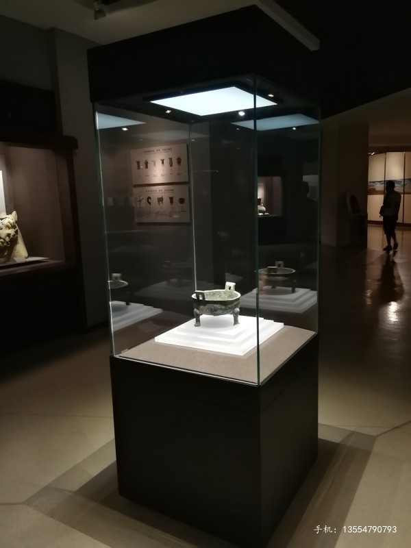 佛山三水博物馆展柜定做-侧开门博物馆独立柜尺寸  佛山博物馆展柜厂家