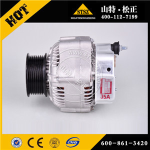 WA600装载机发电机总成600-821-9381，进口配件