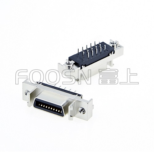 SCSI CN-26P 180度插板母座,MDR 26芯直母&nbsp;&nbsp;26P插座&nbsp;&nbsp;26芯母座