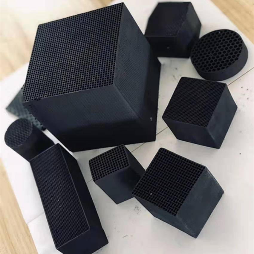 西安蜂窝活性炭配方各种规格批发供应  万盛净水  蜂窝活性炭厂家