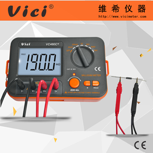 毫欧表VC480C+ 直流低电阻测试仪 0.01mΩ—kΩ  维希VICI 毫欧表  直流低电阻测量仪