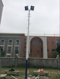 广西融安篮球场灯光照明参数说明  广西篮球场灯杆  柳州篮球场灯杆  融安篮球场灯杆