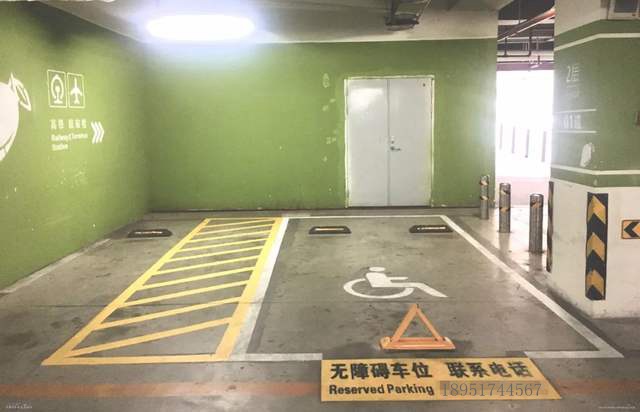 南京道路划线-停车场的无障碍停车位设计  南京停车场划线  南京车位划线
