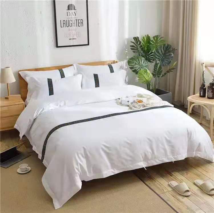 床上用品四件套+嵌条  床单  被套  枕套