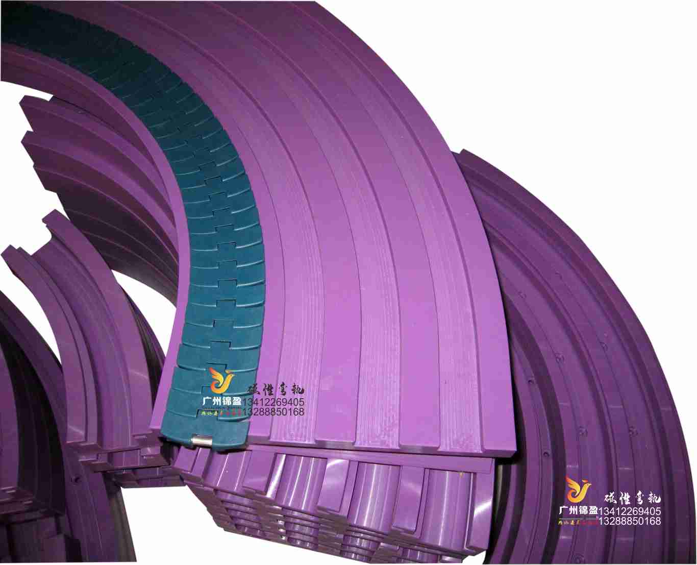 耐磨磁性弯轨  高分子弯轨