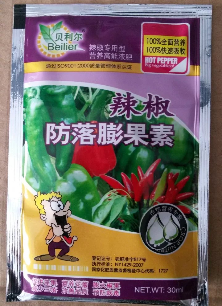 辣椒防落膨果素  促进授粉提高座果率  减少辣椒三落  提高植株抗逆抗病能力
