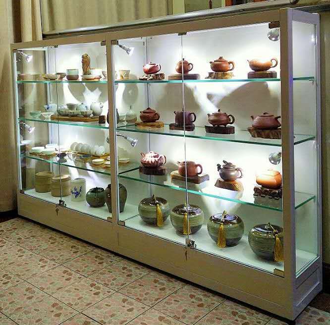 玉石展示柜瓷器展示柜珠宝饰品展示柜紫砂壶展示柜定做&nbsp;&nbsp;珠宝饰品展柜